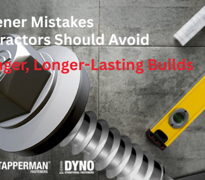 5 Common Fastener Mistakes Contractors Make—And How to Avoid Them
