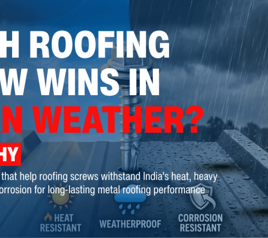 How to Choose the Right Screw for Metal Roofing in India